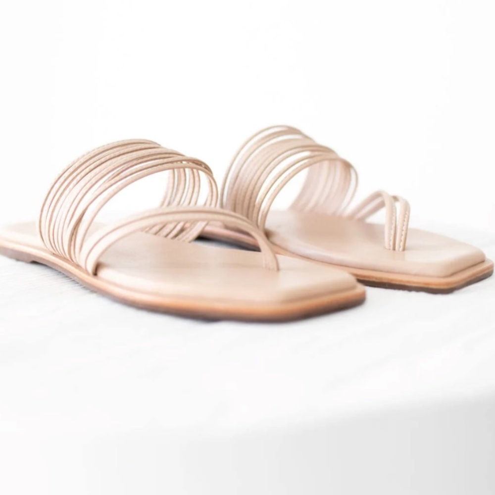 NWT Kaanas Ibu Thong Sandal (Nude)